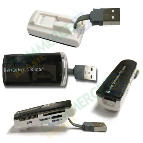 Leitor de Cartão MultiCard Reader SDHC Support USB 2.0/1.1